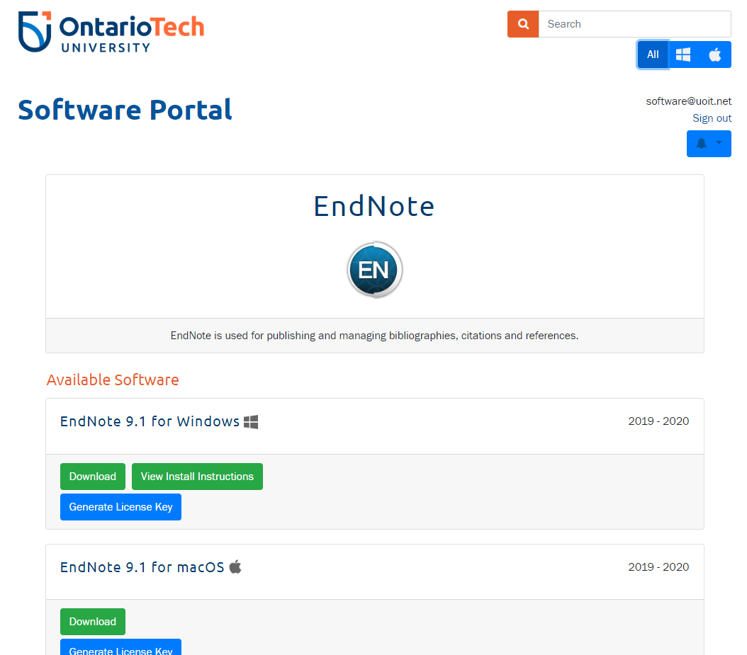 Software portal
